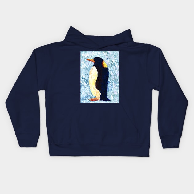 Penguin Kids Hoodie by hannahnking